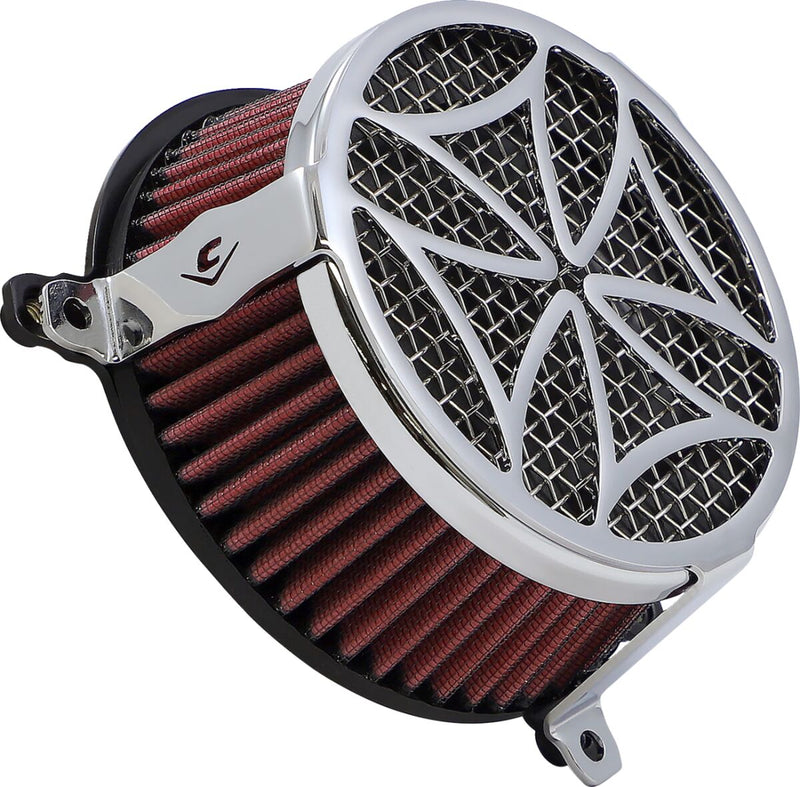 Cobra Air Cleaner Kit - Aluminum /  Stainless Steel, Cobra - Chrome for Harley-Davidson Sportster 2004-2022