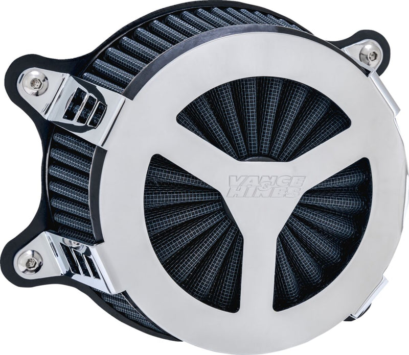 Vance & Hines V02 Radiant III Air Intake - VO2, Each, Steel - Chrome for Harley-Davidson Sportster 1991-2022