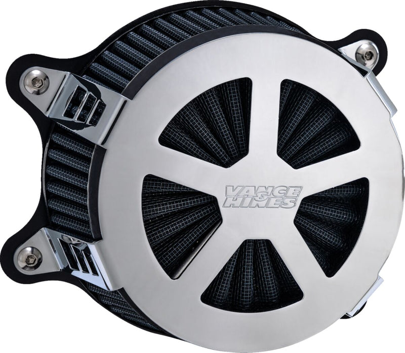 Vance & Hines VO2 Radiant V Air Intake Kit - AIR Cleaner Ch.rad-v.e-fl - Chrome for Harley-Davidson Touring, Softail & Dyna 1996-2017