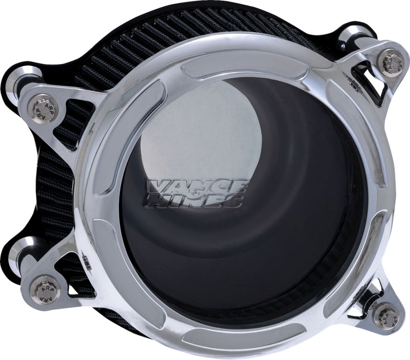 Vance & Hines VO2 Insight Air Intake Kit - CNC Billet Aluminum - Chrome for Harley-Davidson Touring, Softail, Dyna & Trike 2017-2025
