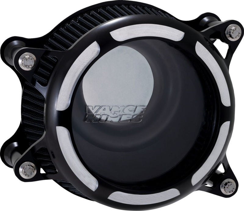 Vance & Hines VO2 Insight Air Intake Kit - CNC Billet Aluminum - Black / Contrast for Harley-Davidson Touring, Softail, Dyna & Trike 2017-2025