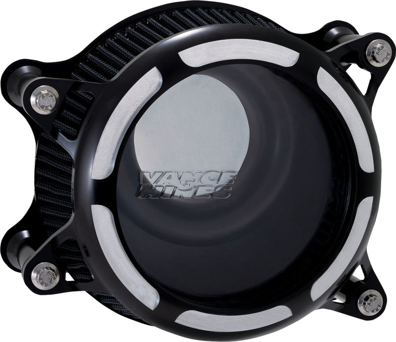 Vance & Hines VO2 Insight Air Intake Kit - CNC Billet Aluminum - Black / Contrast for Harley-Davidson Sportster 1991-2022