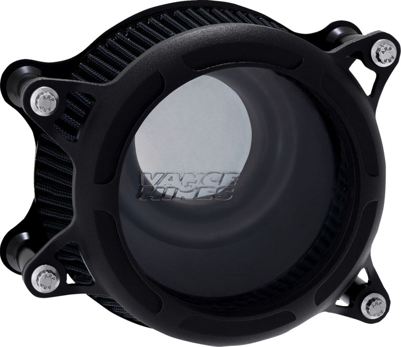 Vance & Hines Insight Air Cleaner In Wrinkle Black For HD Softail, Touring And Trike Models