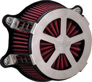 Vance & Hines Radiant V Air Cleaner In Brushed Stainless Steel For HD Softail, Touring And Trike Models