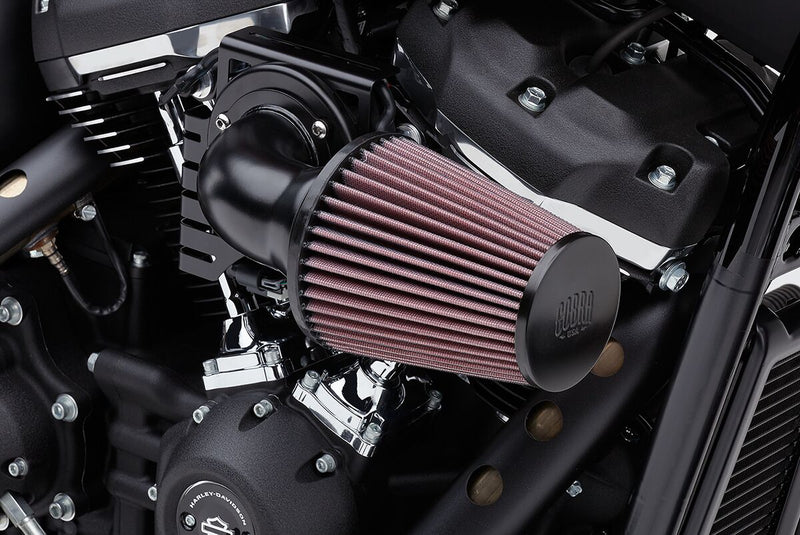 Cobra Cone Air Intake - Each - Black for Harley-Davidson Touring, Softail, Dyna & FXR 1999-2023