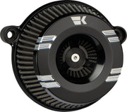 Khrome Werks Black Klassic Instigator Air Cleaner for 2001-2015 Harley-Davidson Softail and 1999-2017 Harley-Davidson Dyna Motorcycles