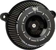 Khrome Werks Black Tracer Instigator Air Cleaner for 1999-2017 Harley-Davidson Dyna and 2001-2015 Harley-Davidson Softail Motorcycles