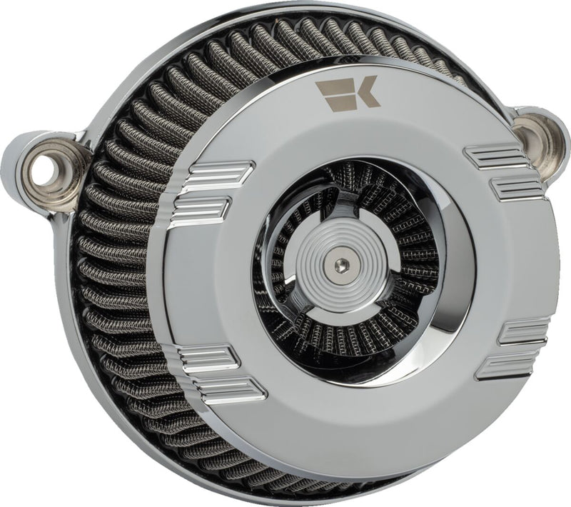 Khrome Werks Instigator Air Cleaner - Mesh, Each - Chrome for Harley-Davidson Touring, Softail, Dyna & Trike 2007-2017