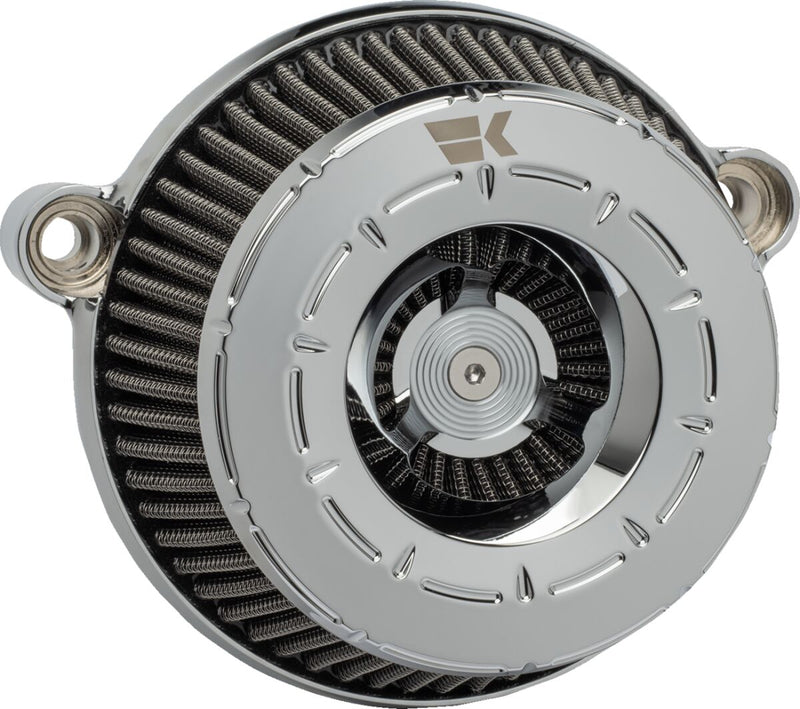 Khrome Werks Instigator Air Cleaner - Each, Mesh - Chrome for Harley-Davidson Touring, Softail, Dyna & Trike 2017-2024