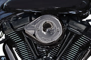 S&S Cycle Stealth Teardrop Air Cleaner Kit for 2017-2025 Harley-Davidson Lava Chrome #170-0781