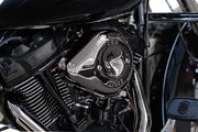 S&S Cycle Stealth Teardrop Air Cleaner Kit for 2017-2025 Harley-Davidson Lava Chrome #170-0781