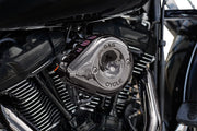 S&S Cycle Stealth Teardrop Air Cleaner Kit for 2017-2025 Harley-Davidson Lava Chrome #170-0782