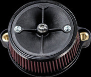 S&S Cycle Super Stock™ Stealth Air Cleaner Kit for 2023-2025 Harley-Davidson Black Red Polymer
