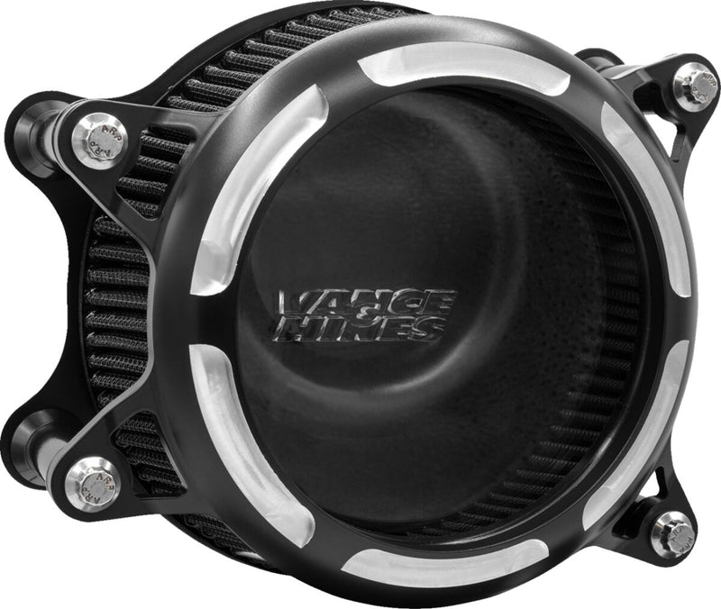 Vance & Hines VO2 Insight Air Intake Kit - CNC Billet Aluminum - Black / Contrast for Harley-Davidson Touring & Softail 2023-2026