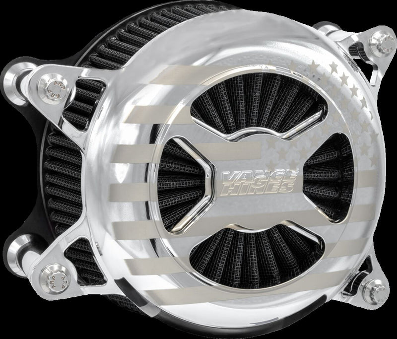 Vance & Hines VO2 America Air Intake Kit - CNC Billet Aluminum - Chrome for Harley-Davidson Touring & Softail 2023-2026