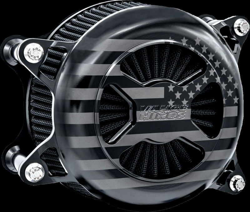 Vance & Hines VO2 America Air Intake Kit - CNC Billet Aluminum - Black for Harley-Davidson Touring & Softail 2023-2026