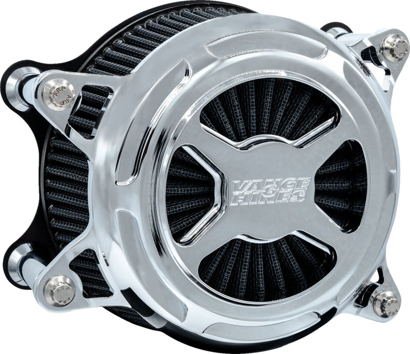 Vance & Hines VO2 X Air Intake Kit - CNC Billet Aluminum - Chrome for Harley-Davidson Touring & Softail 2023-2026