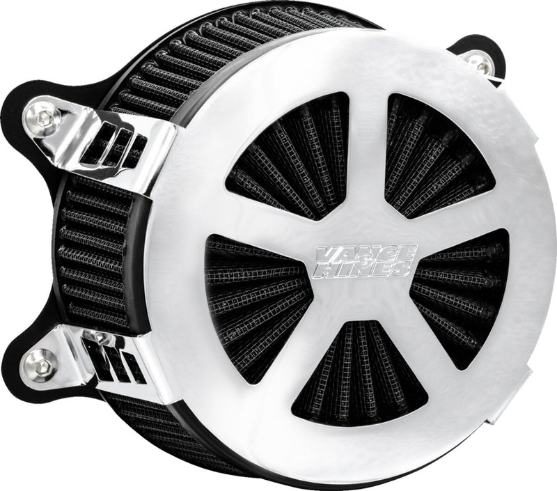 Vance & Hines VO2 Radiant V Air Intake Kit - VO2 Radiant V Air Intake - Chrome for Harley-Davidson Touring & Softail 2023-2026