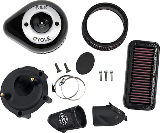 S&S Cycle Stealth Air Cleaner Kit with Cover for 2020-2026 INDIAN Black