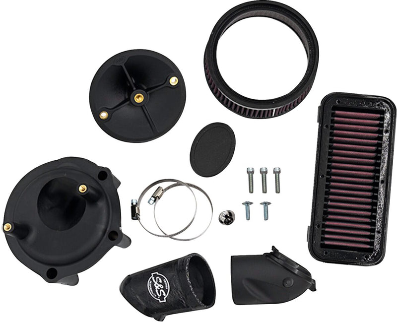 S&S Cycle Stealth Air Cleaner Kit without Cover for 2020-2026 INDIAN Black #170-0828