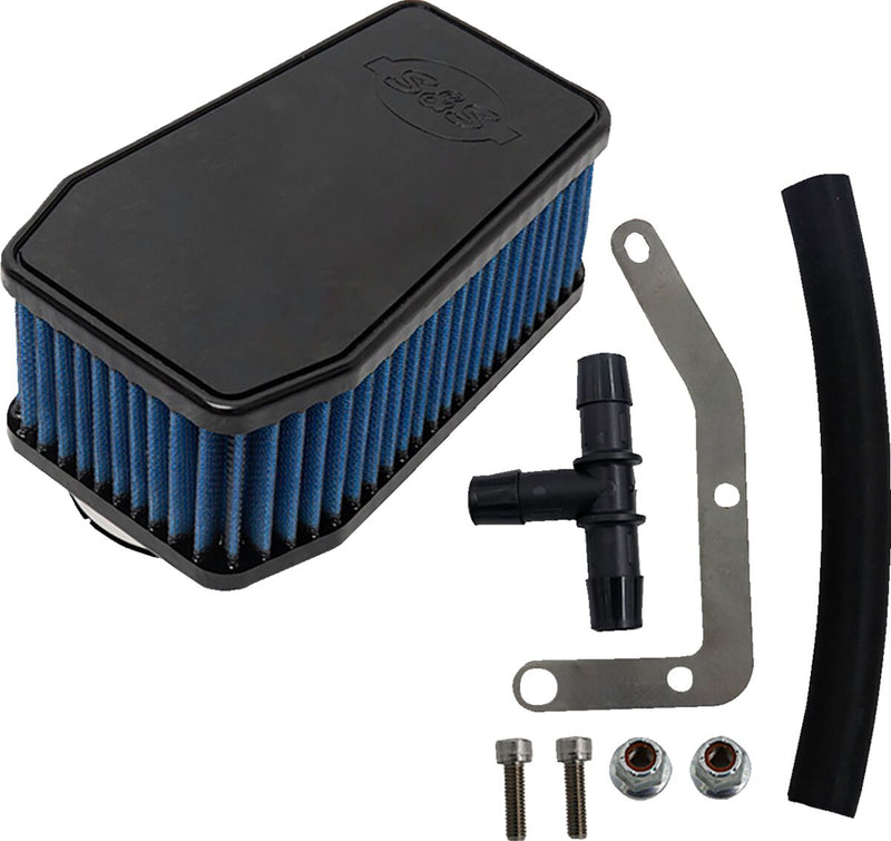 S&S Cycle Stealth Air Cleaner Kit for 2015-2024 INDIAN SCOUT Air Filter Black Blue