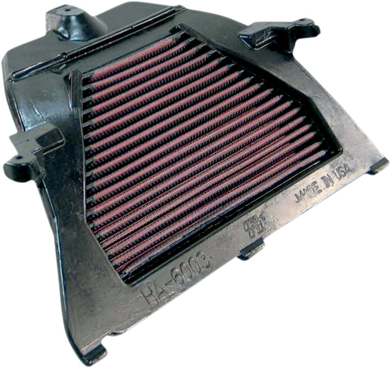 K & N OE Replacement High-Flow Air Filter for 2003-2006 HONDA CBR 600 RR Black Red #HA-6003
