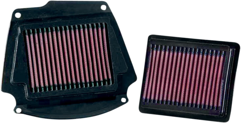 K & N OE Replacement High-Flow Air Filter for 2002-2010 YAMAHA XV 1700 Black Red #YA-1602