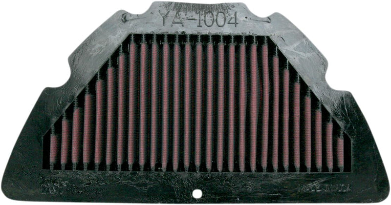 K & N OE Replacement High-Flow Air Filter for 2004-2006 YAMAHA YZF-R1 1000 Black Red #YA-1004