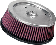 K & N Replacement High-Flow Air Filter for 2001, 2004-2008 Harley-Davidson Black Red
