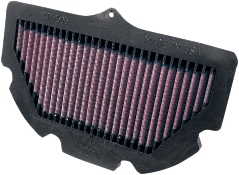 K & N OE Replacement High-Flow Air Filter for 2006-2010 SUZUKI GSX-R Black Red #SU-7506
