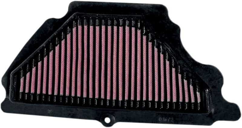 K & N OE Replacement High-Flow Air Filter for 2007-2008 KAWASAKI ZX-6 R 600 Black Red #KA-6007