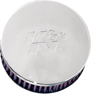 K & N Custom Air Cleaner Assembly Mikuni Air Cleaner Kit 36 mm - 38 mm Chrome Silver Aluminium #RC-0850