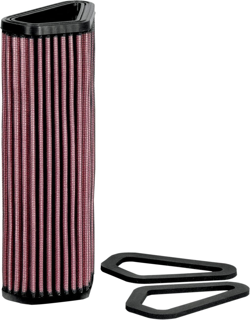 K & N OE Replacement High-Flow Air Filter for 2007-2018 DUCATI Black Red #DU-1007