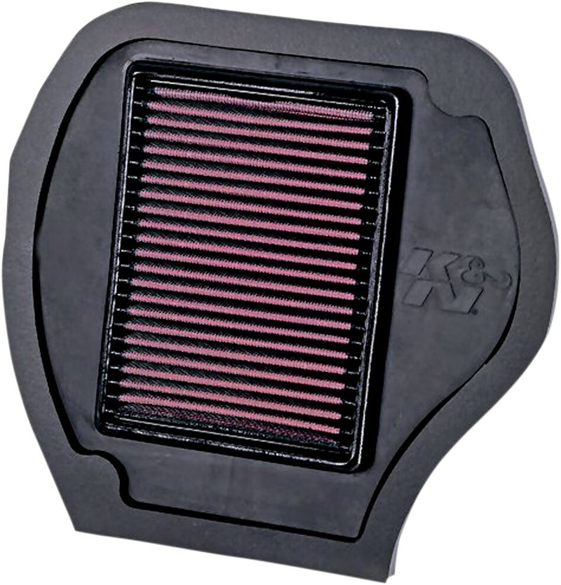 K & N OE Replacement High-Flow Air Filter for 2007-2015 YAMAHA YFM Black Red #YA-7007