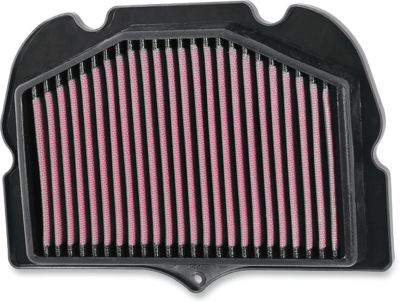 K & N Sportbike Race-Spec High-Flow Air Filter for 2008-2020 SUZUKI GSX 1300 R Air Filter Race Specific Black Red #SU-1308R