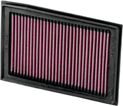 K & N OE Replacement High-Flow Air Filter for 2008-2017 KAWASAKI Black Red