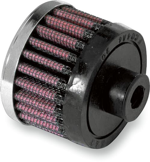 K & N Crankcase Vent Filter Intake Vent Chrome #62-1320