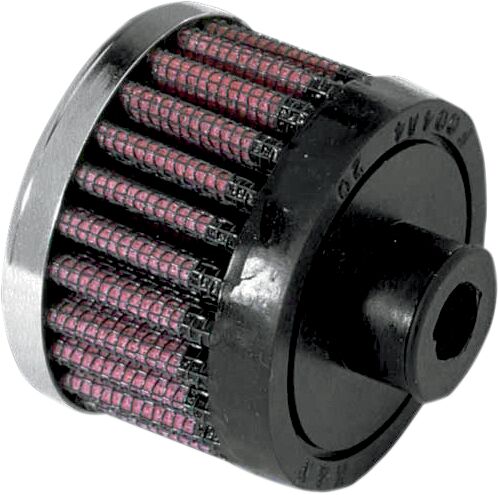 K & N Crankcase Vent Filter Intake Vent Chrome #62-1320