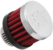 K & N Crankcase Vent Filter Intake Vent Chrome Red #62-2480