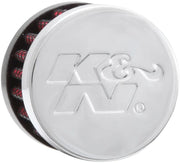 K & N Crankcase Vent Filter Intake Vent Chrome Red #62-2480