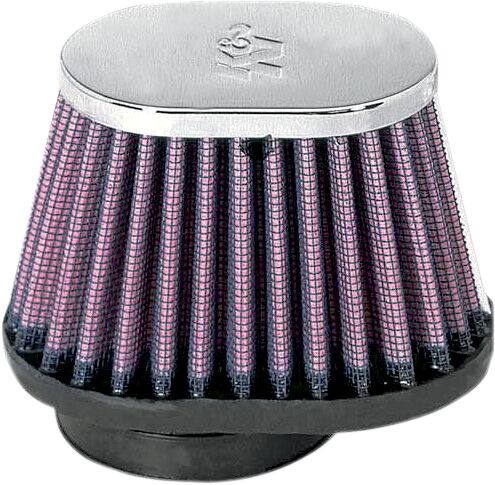 K & N Clamp-On Air Filter Chrome Each