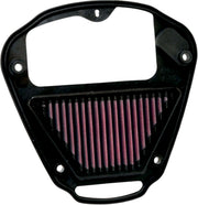 K & N OE Replacement High-Flow Air Filter for 2004-2010, 2012 KAWASAKI VN 2000 Black Red #KA-2008