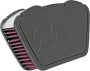 K & N OE Replacement High-Flow Air Filter for 2007-2017 YAMAHA XVS Black Red #YA-1307