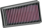 K & N OE Replacement High-Flow Air Filter Black Red