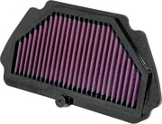 K & N Sportbike Race-Spec High-Flow Air Filter for 2009-2023 KAWASAKI ZX-6 R Air Filter Race Specific Black Red #KA-6009R