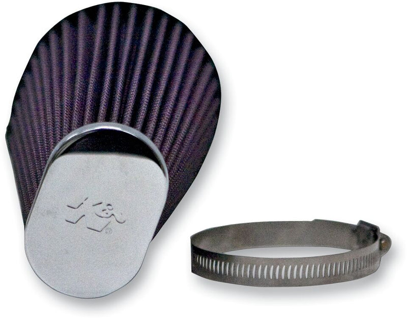 Performance Machine Replacement Air Filter for Fast Air Intake - Fast Air /  Universal, Clamp-On, Each - Red / Silver for Harley-Davidson Touring, Softail, Dyna & Trike 1993-2017
