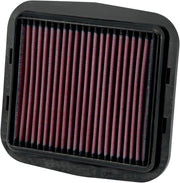 K & N OE Replacement High-Flow Air Filter for 2012-2024 DUCATI Black Red