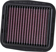 K & N Sportbike Race-Spec High-Flow Air Filter for 2012-2024 DUCATI Air Filter Race Specific Black Red