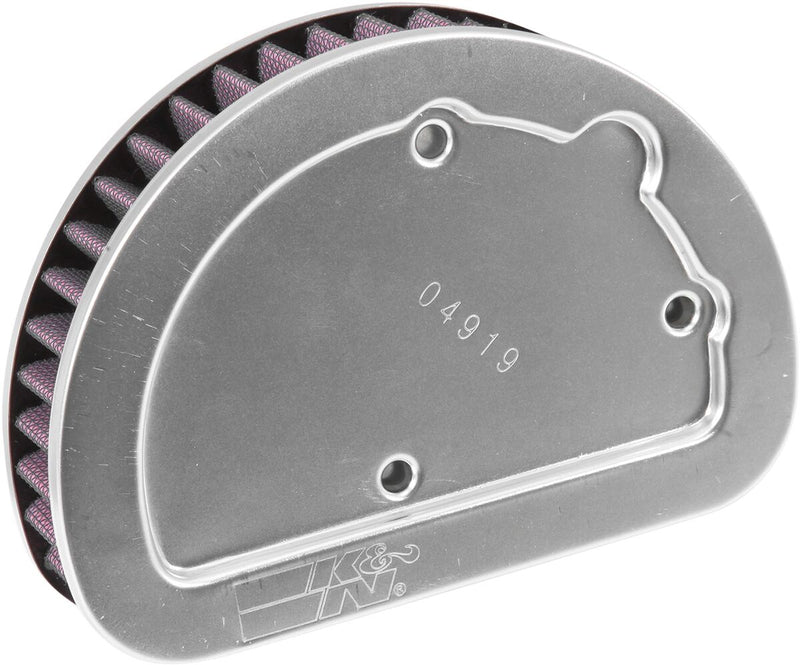 K & N Replacement High-Flow Air Filter for 2012-2017 Harley-Davidson Red Silver #HD-1614