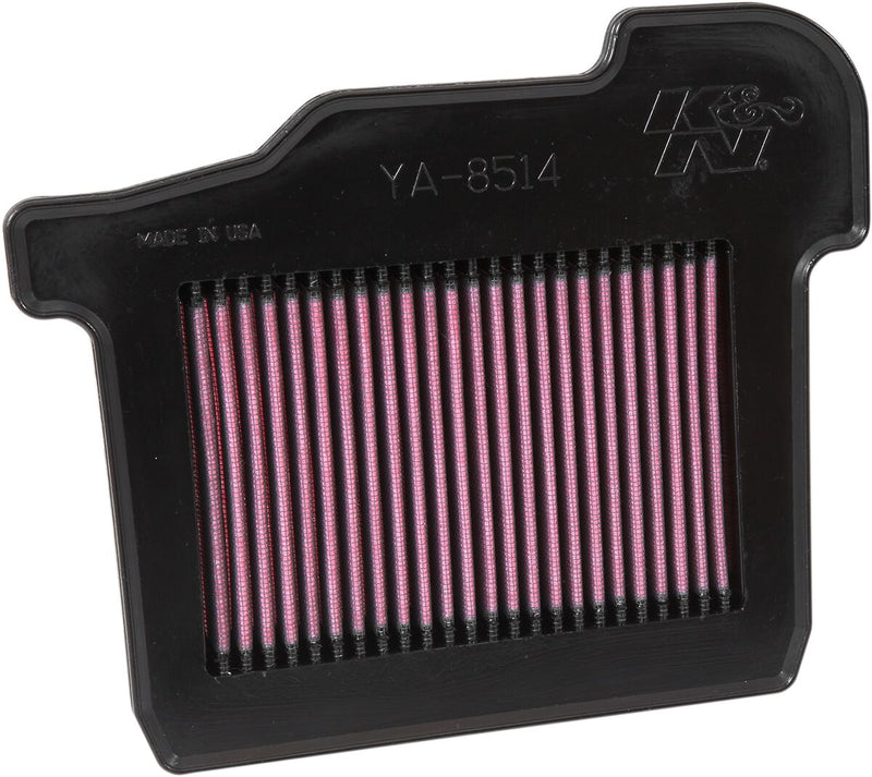 K & N OE Replacement High-Flow Air Filter for 2014-2021 YAMAHA Black Red #YA-8514